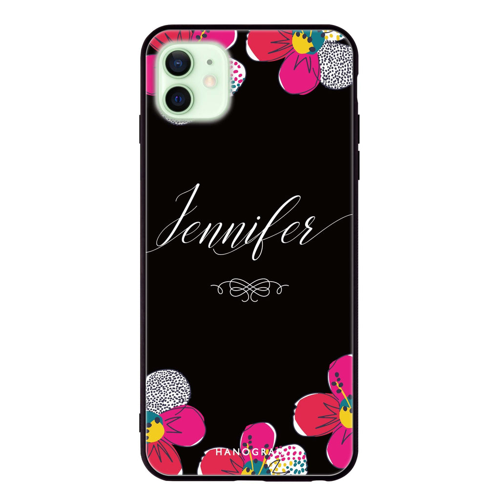 Stunning Floral iPhone 12 超薄強化玻璃殻