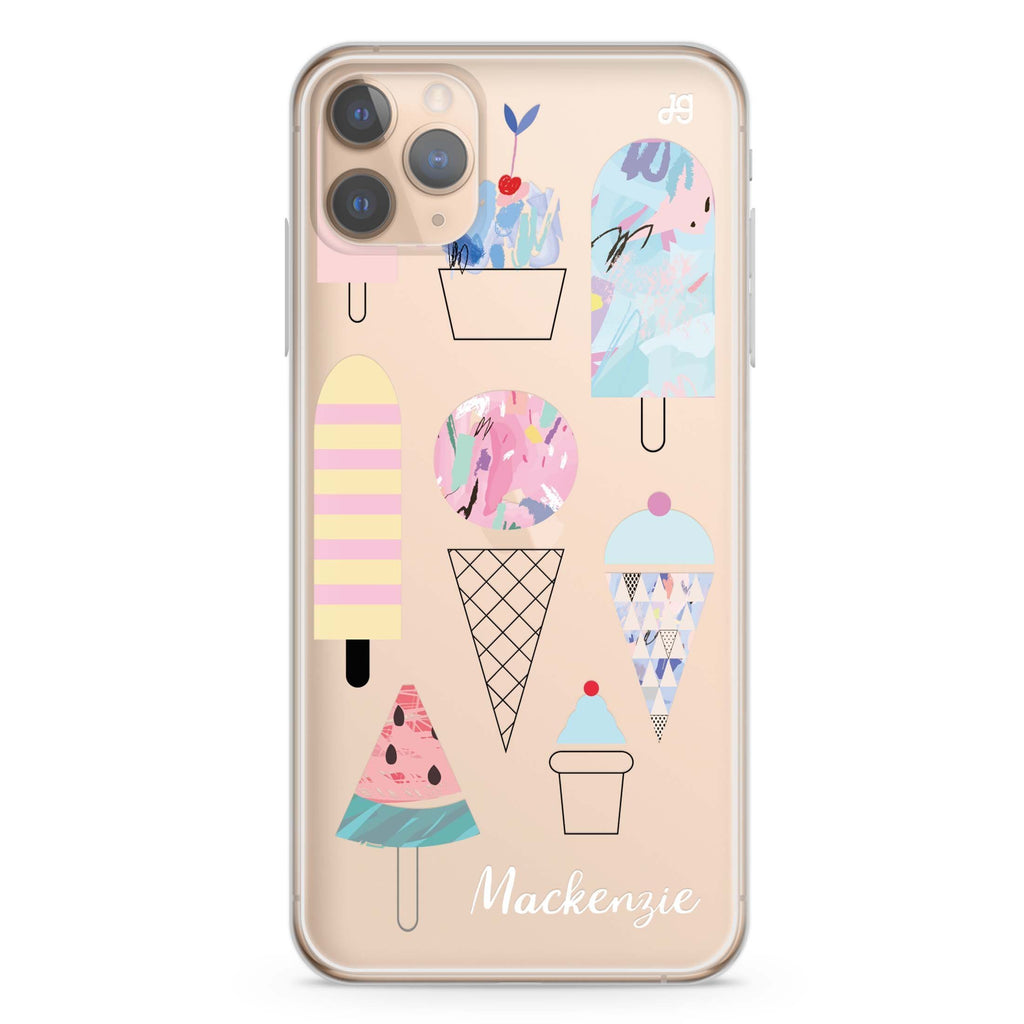 Artistic Ice cream II iPhone 11 Pro Max 水晶透明保護殼