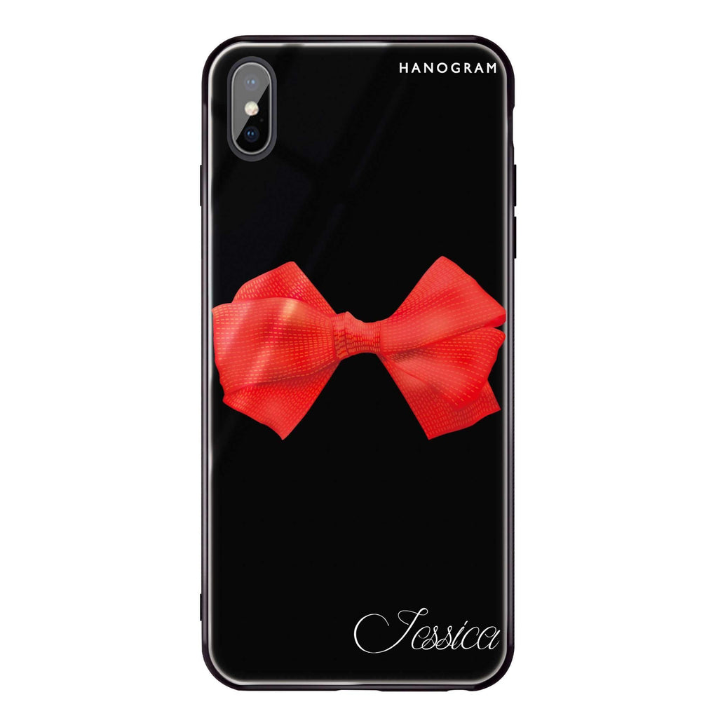Red Bow iPhone X 超薄強化玻璃殻