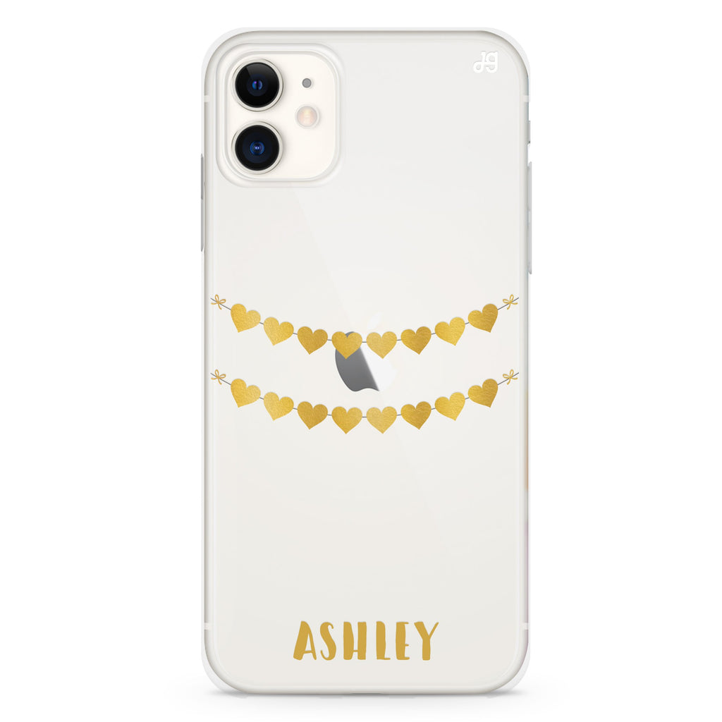 Golden Heart iPhone 11 水晶透明保護殼
