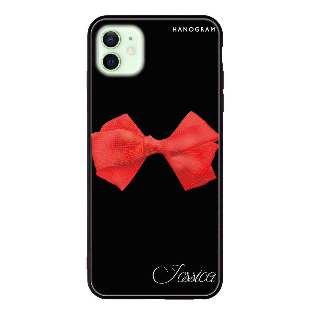 Red Bow iPhone 12 mini 超薄強化玻璃殻