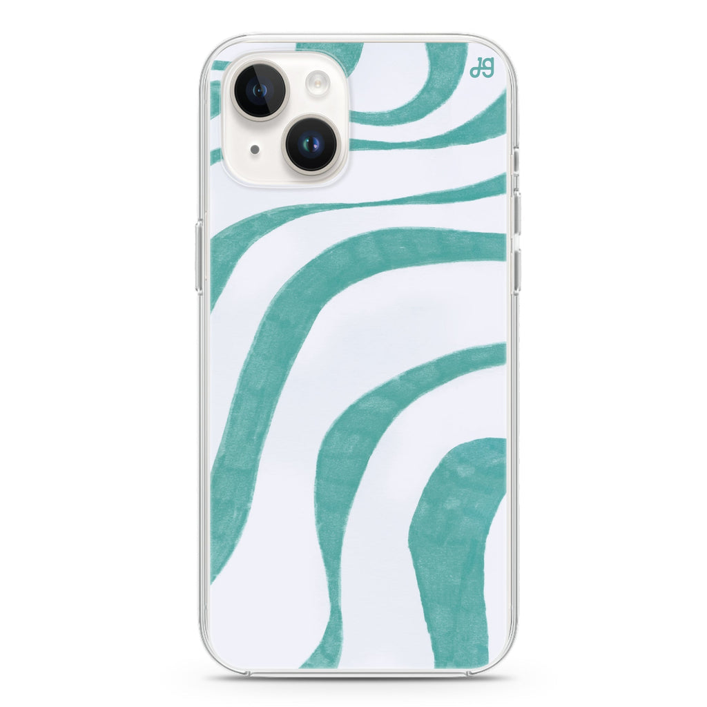Abstract Paint Pattern iPhone 14 Plus Magsafe 兼容水晶透明保護殼