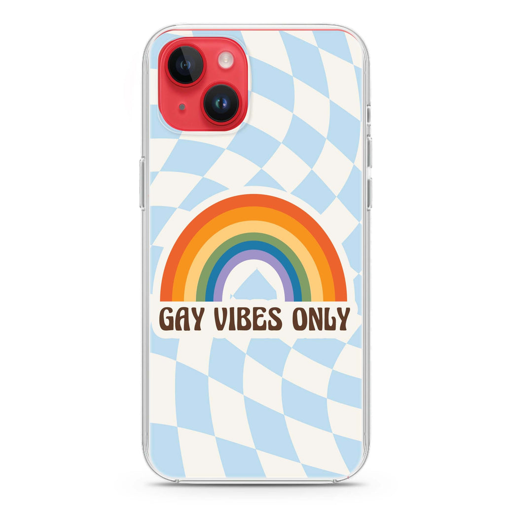 Gay Vibes Only iPhone 14 Plus Magsafe 兼容水晶透明保護殼