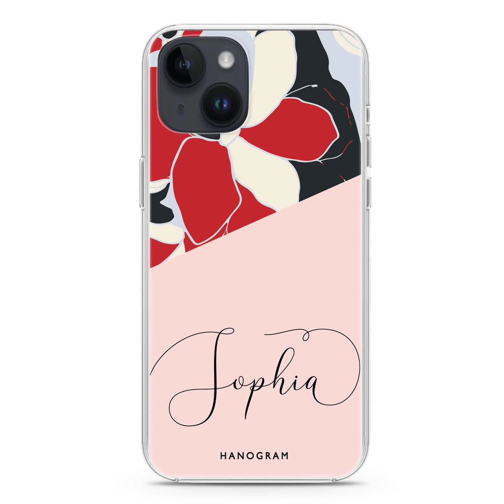 Floral POP iPhone 14 Magsafe 兼容水晶透明保護殼
