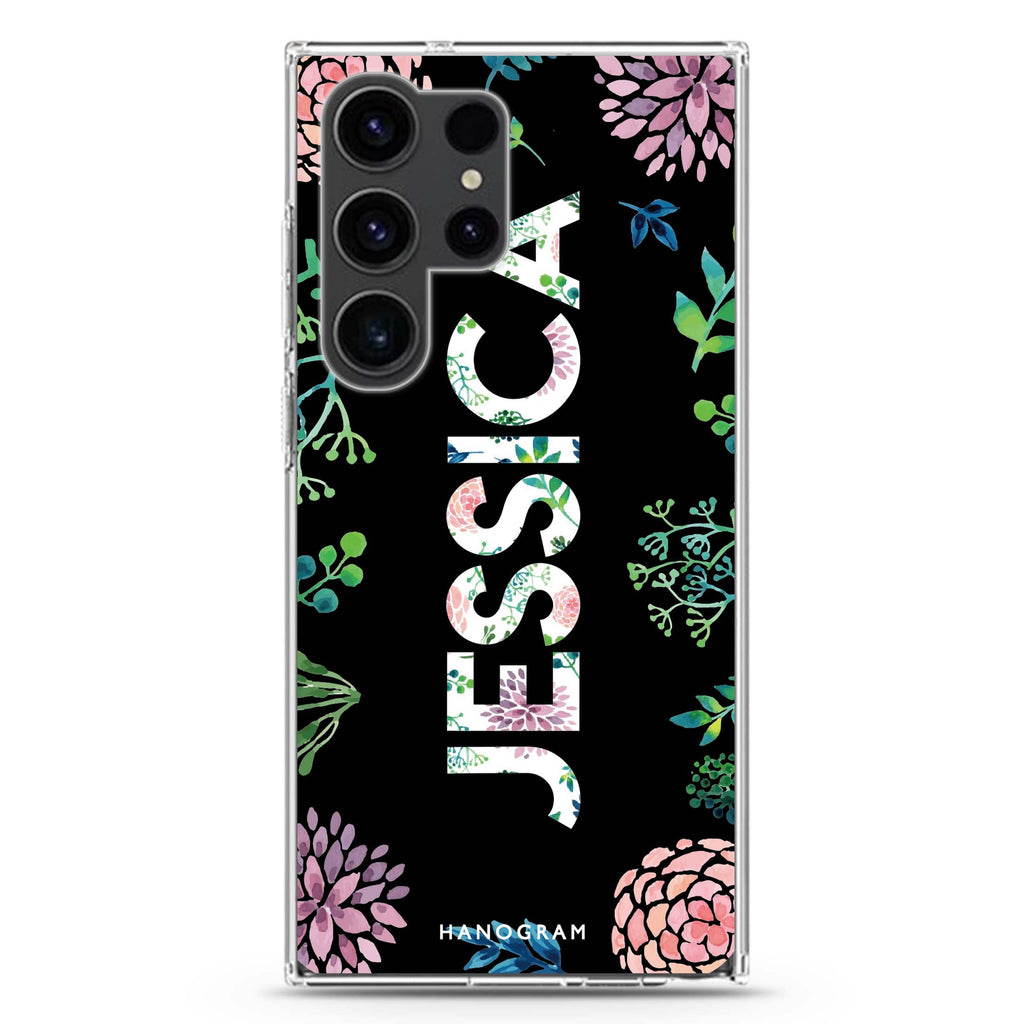 Garden In Rainforest Samsung Galaxy Ultra 可加名字透明保護殼，適用 S26/S25/S24/S23 Ultra，圖1