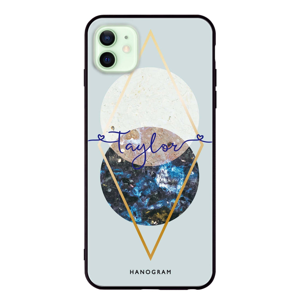 Marble Abstract I iPhone 12 mini 超薄強化玻璃殻