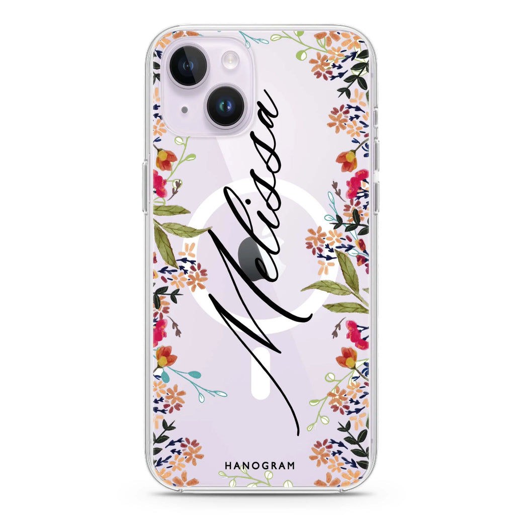 Rustic Garden iPhone 14 Plus Magsafe 兼容水晶透明保護殼