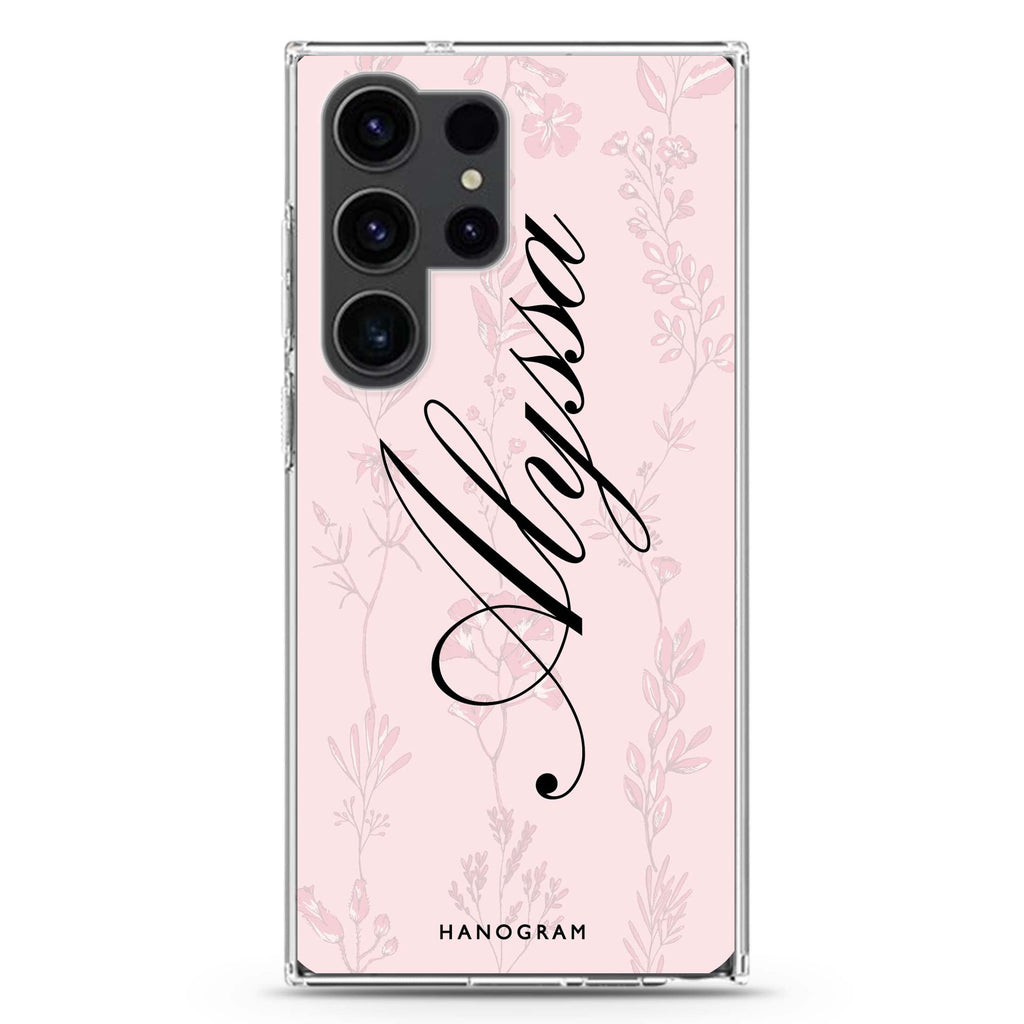 Exquisite Flowers III Samsung Galaxy Ultra 可加名字透明保護殼，適用 S26/S25/S24/S23 Ultra，圖1