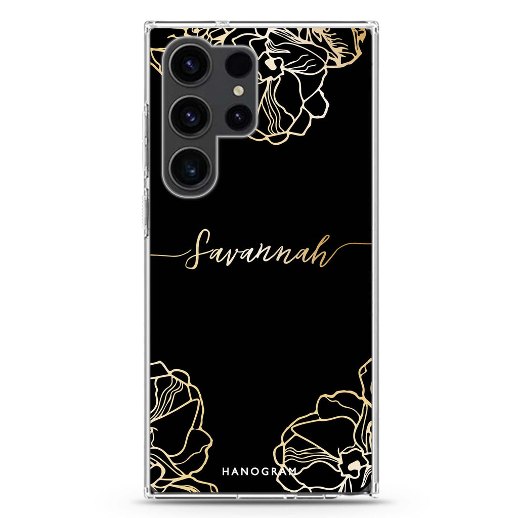 Crafts Of Floral Samsung Galaxy Ultra 可加名字透明保護殼，適用 S26/S25/S24/S23 Ultra，圖1