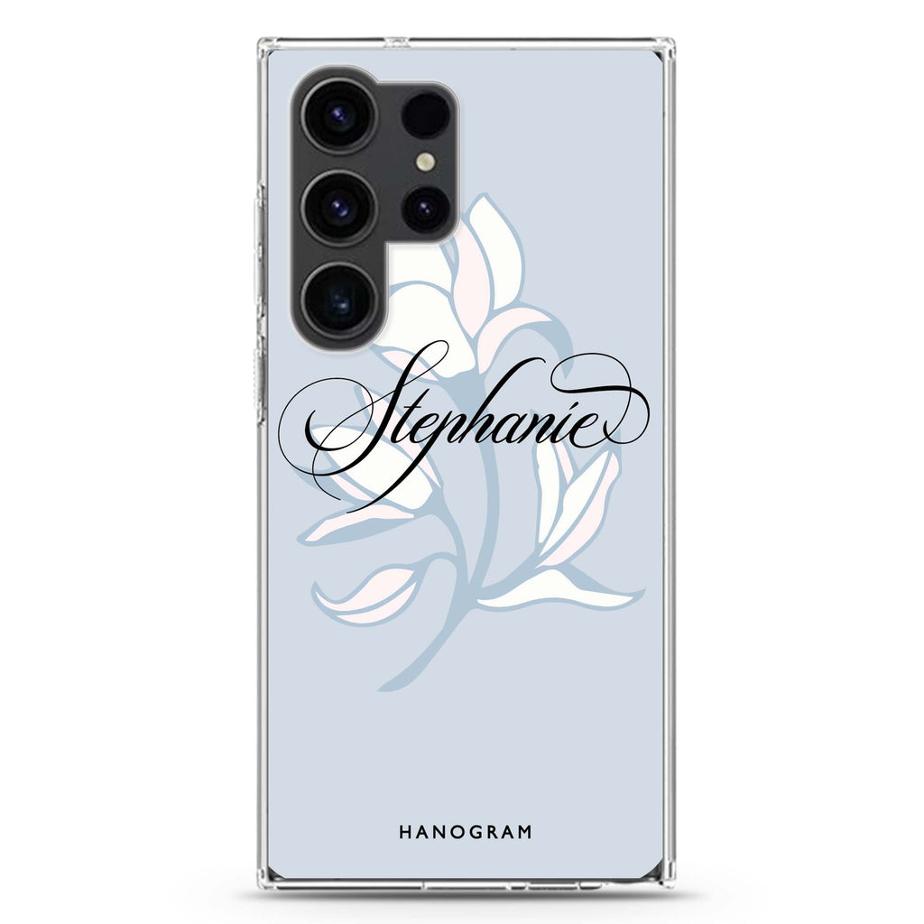 Exquisite Flowers Samsung Galaxy Ultra 可加名字透明保護殼，適用 S26/S25/S24/S23 Ultra，圖1