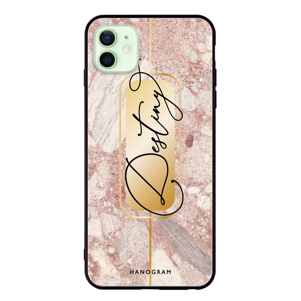 Golden Marble iPhone 12 mini 超薄強化玻璃殻