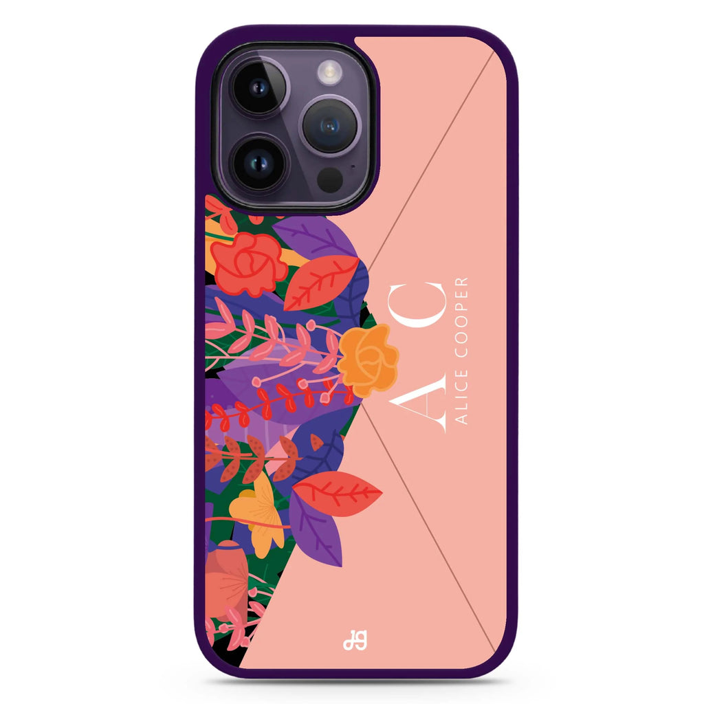 Letter Of Floral Magsafe 兼容防衝擊保護殼
