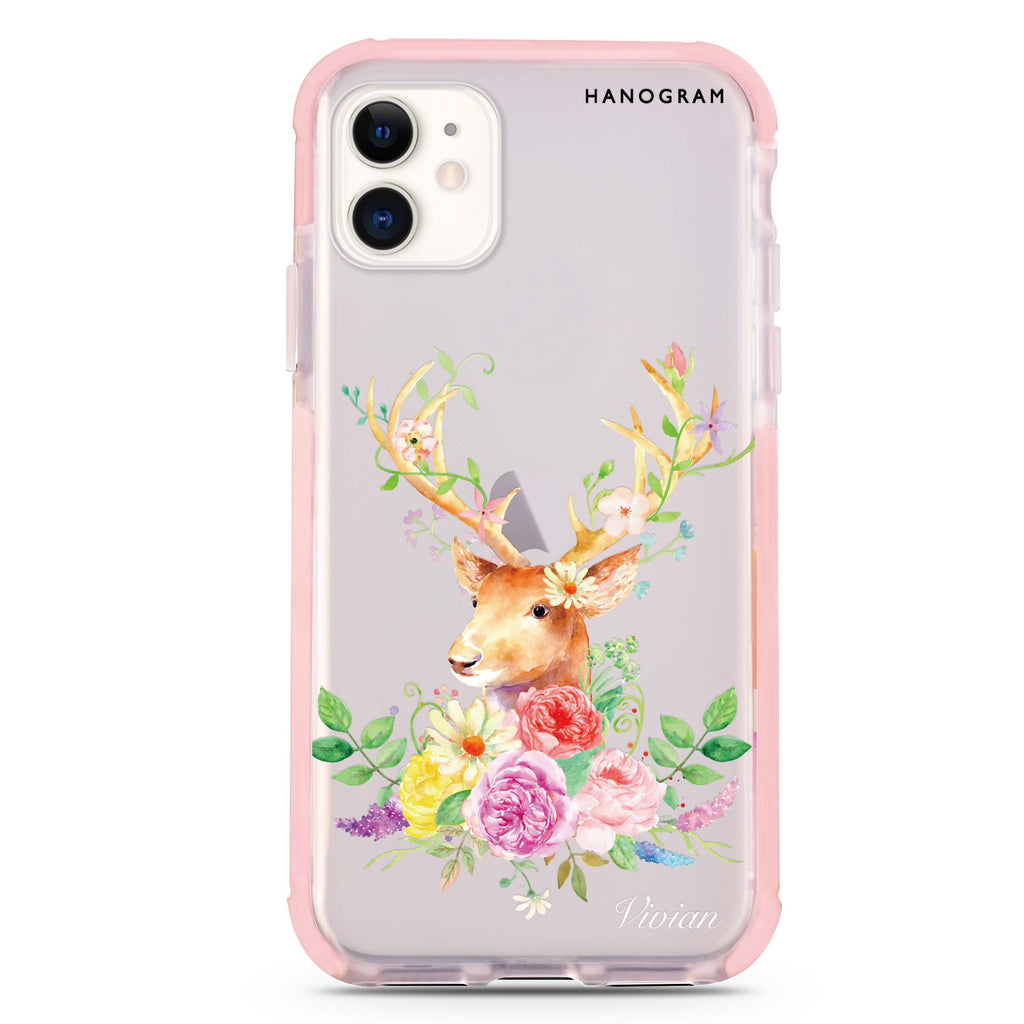 Floral & Deer iPhone 11 吸震防摔保護殼