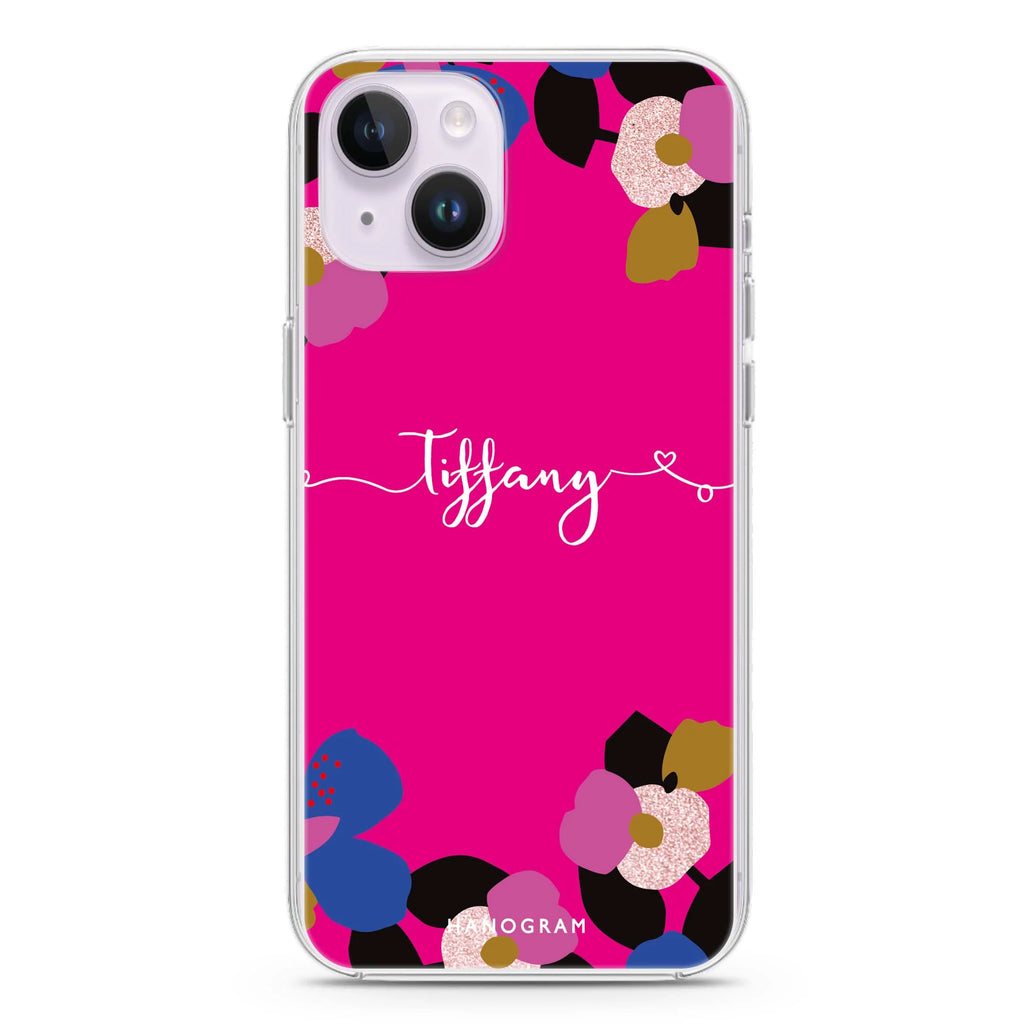Floral POP II iPhone 14 Plus Magsafe 兼容水晶透明保護殼