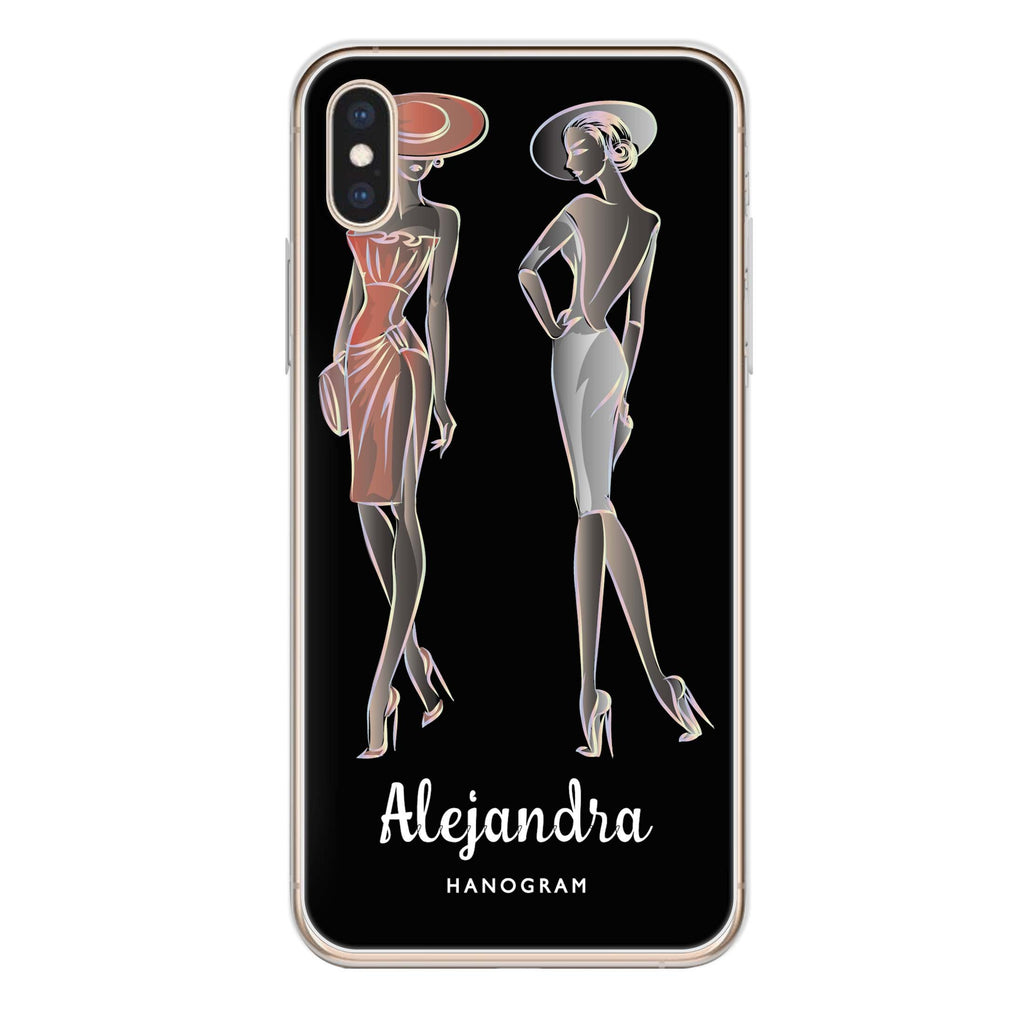 Elegant Girls iPhone XS Max 水晶透明保護殼