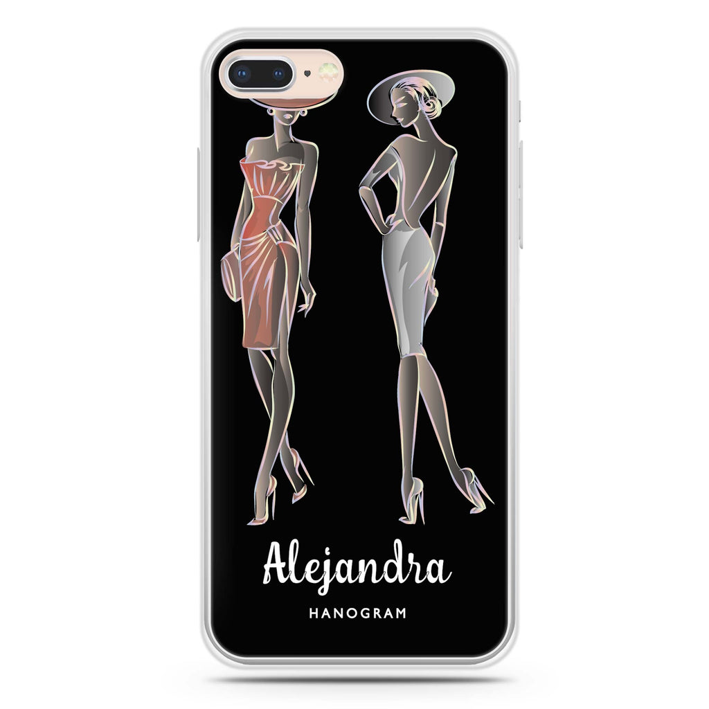 Elegant Girls iPhone 8 水晶透明保護殼