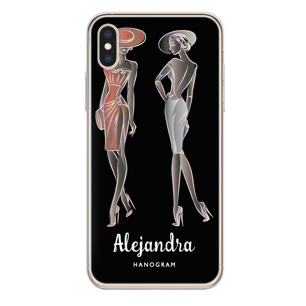 Elegant Girls iPhone XS 水晶透明保護殼
