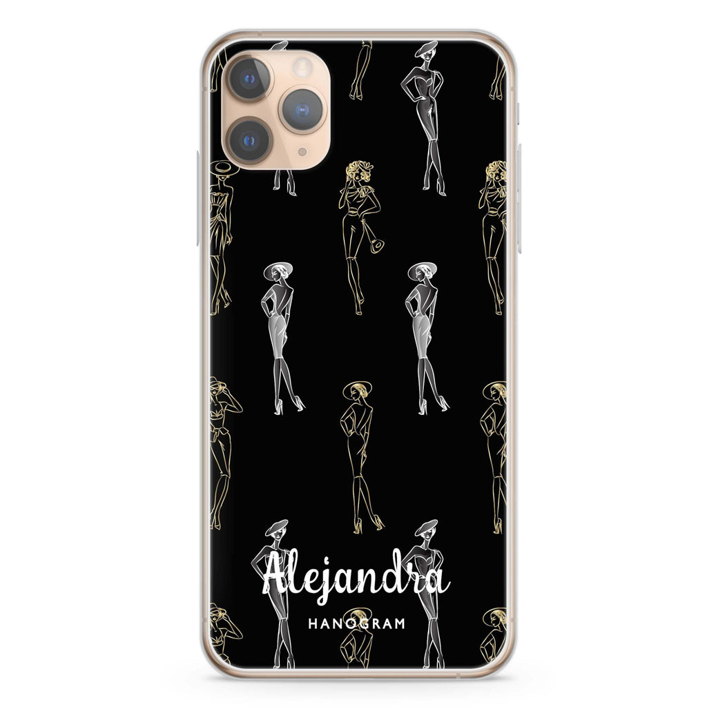 Elegant Girls Seamless iPhone 11 Pro Max 水晶透明保護殼