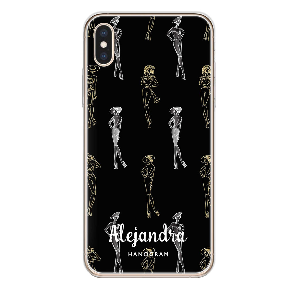 Elegant Girls Seamless iPhone XS Max 水晶透明保護殼