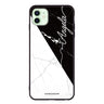Black And White Marble iPhone 12 mini 超薄強化玻璃殻