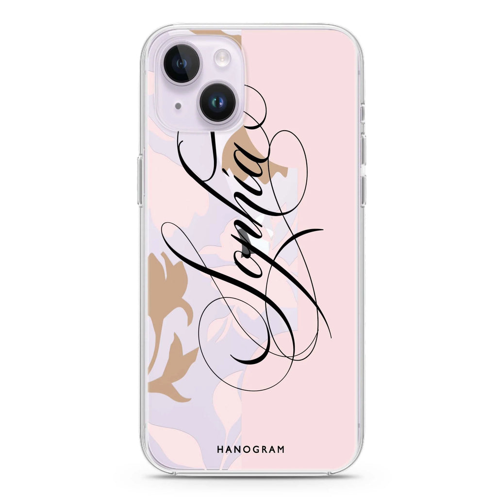 Floral Block iPhone 14 plus 水晶透明保護殼