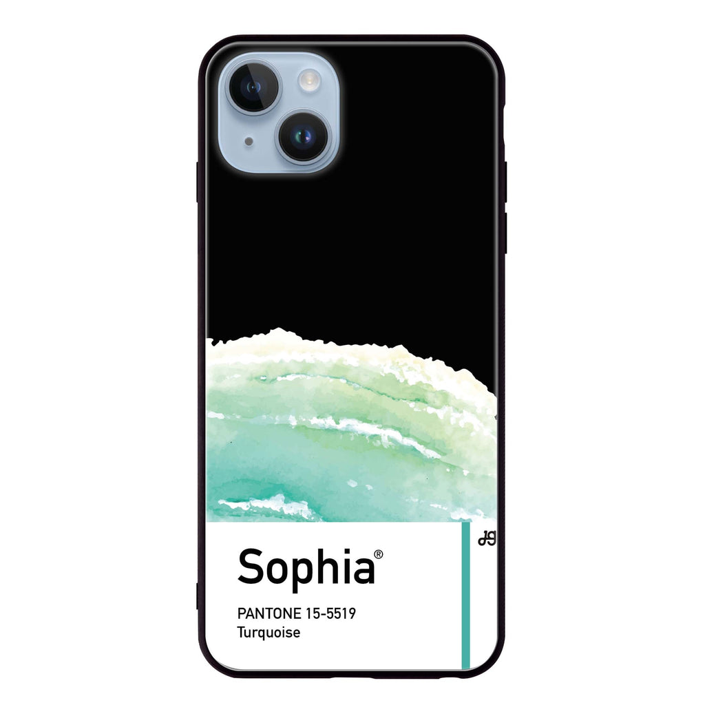 #15-5519 Turquoise I iPhone 13 Mini 超薄強化玻璃殻
