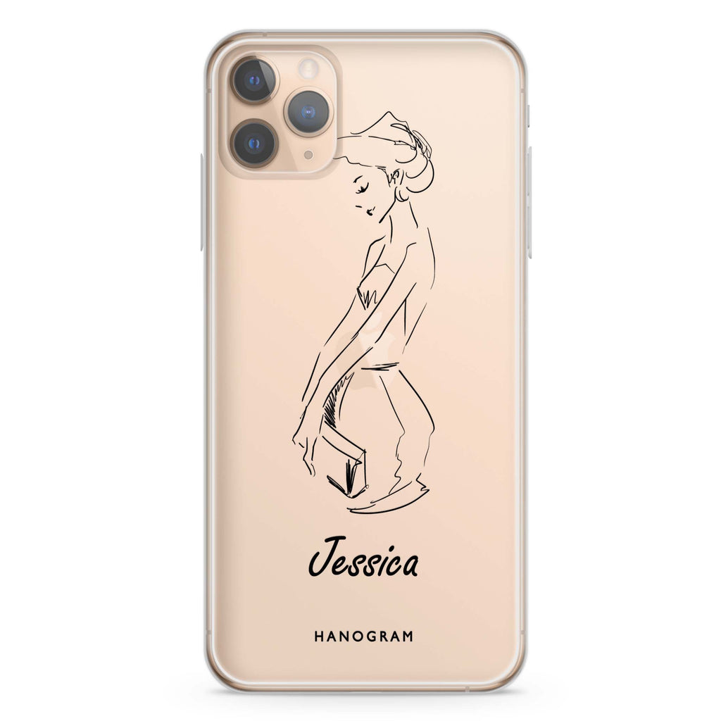 Scribble Girl iPhone 11 Pro Max 水晶透明保護殼