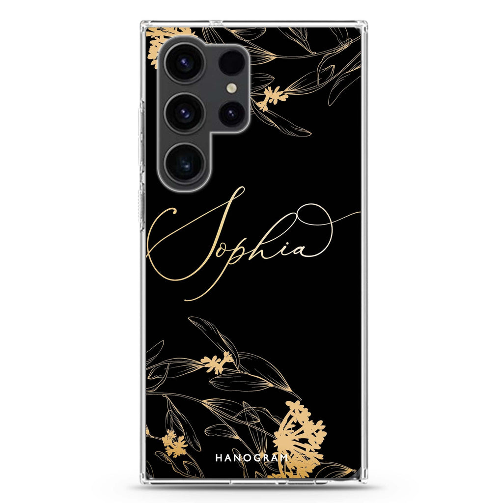 Crafts Of Floral II Samsung Galaxy Ultra 可加名字透明保護殼，適用 S26/S25/S24/S23 Ultra，圖1