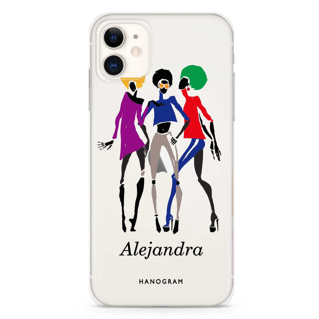 Artistic Girls iPhone 11 水晶透明保護殼