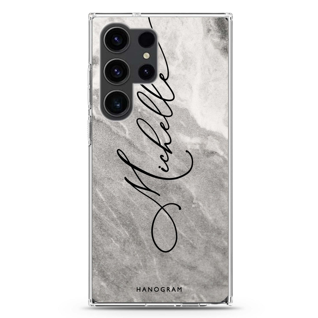 Cosmic Marble Samsung Galaxy Ultra 可加名字透明保護殼，適用 S26/S25/S24/S23 Ultra，圖1