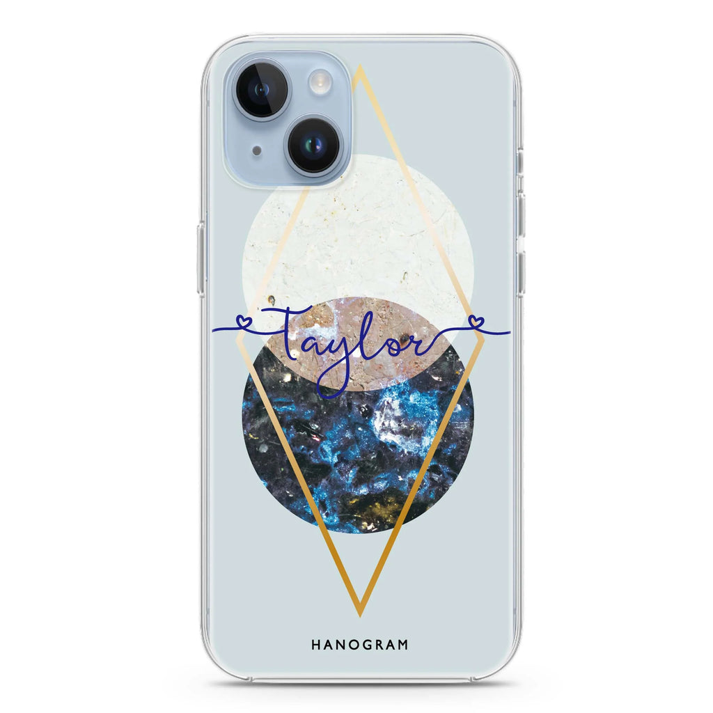 Marble Abstract I iPhone 14 Plus Magsafe 兼容水晶透明保護殼