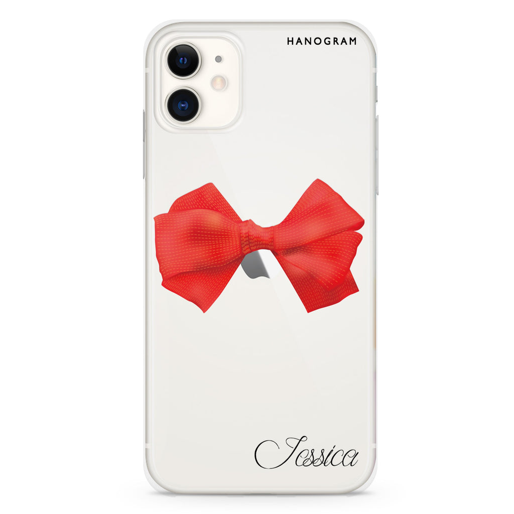 Red Bow iPhone 11 水晶透明保護殼