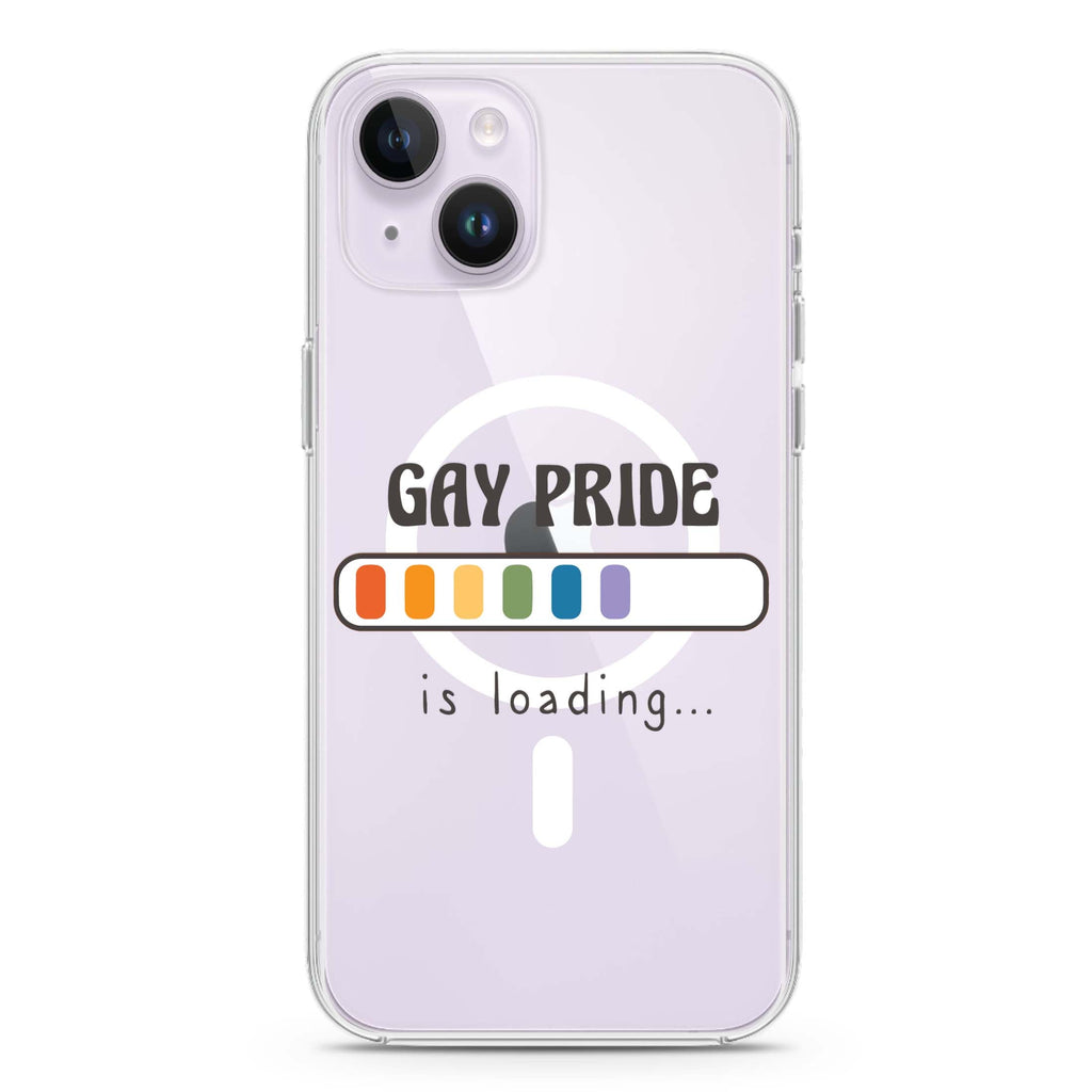 Gay Pride is loading iPhone 14 Magsafe 兼容水晶透明保護殼
