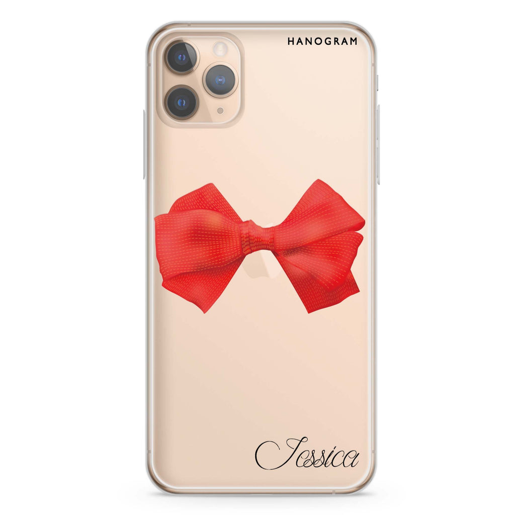 Red Bow iPhone 11 Pro Max 水晶透明保護殼