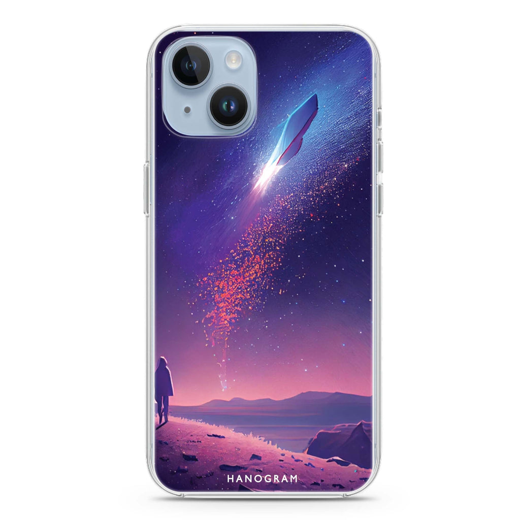 Imagine the Galaxy II iPhone 14 Plus 水晶透明保護殼