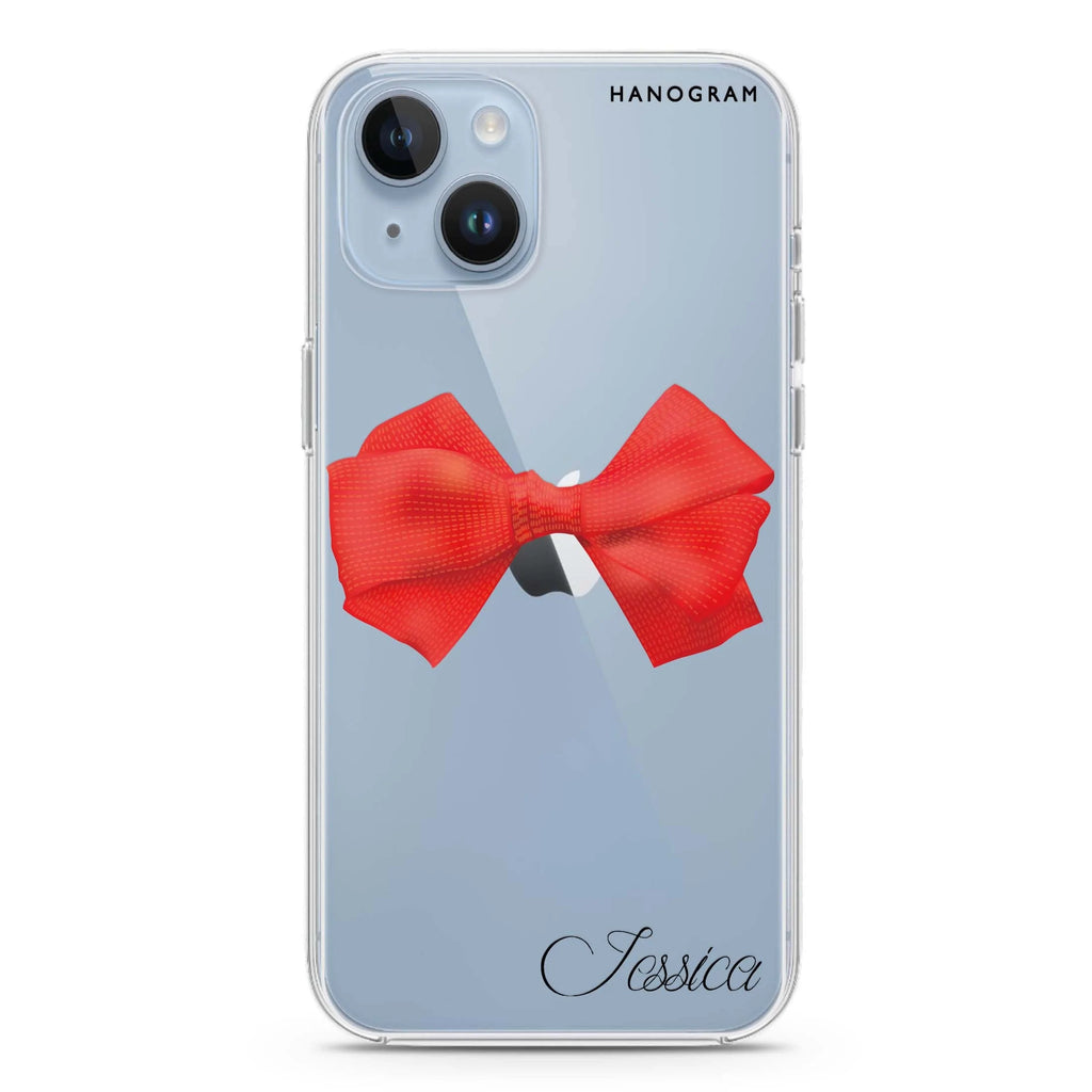 Red Bow iPhone 14 水晶透明保護殼