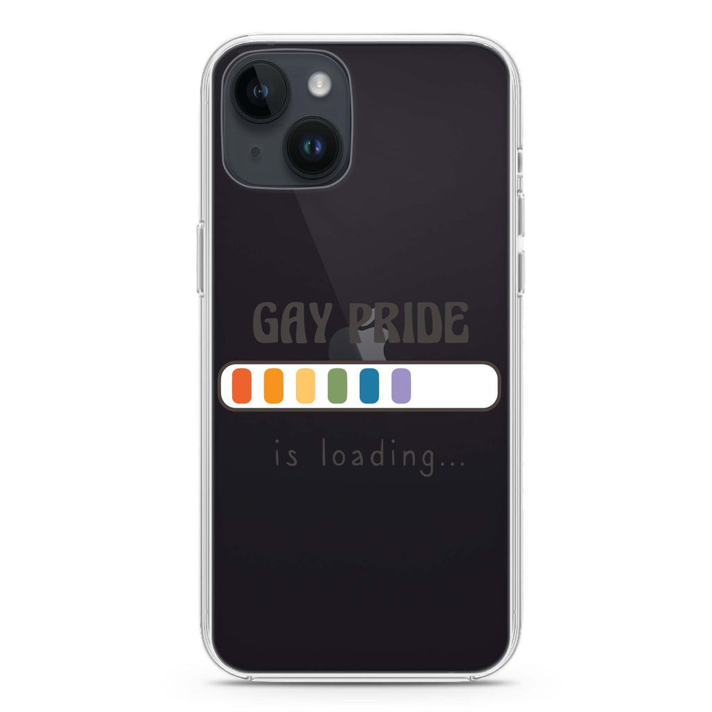 Gay Pride is loading iPhone 14 plus 水晶透明保護殼