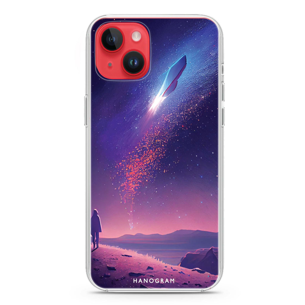 Imagine the Galaxy II iPhone 14 Magsafe 兼容水晶透明保護殼