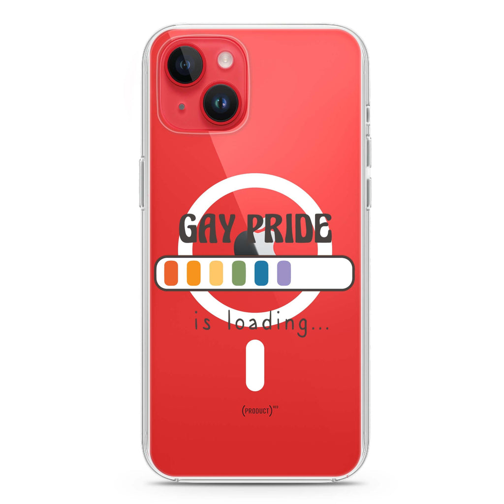 Gay Pride is loading iPhone 14 Plus Magsafe 兼容水晶透明保護殼