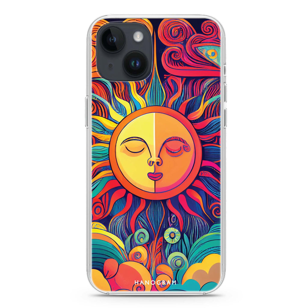 Magic Sun Face iPhone 14 plus 水晶透明保護殼