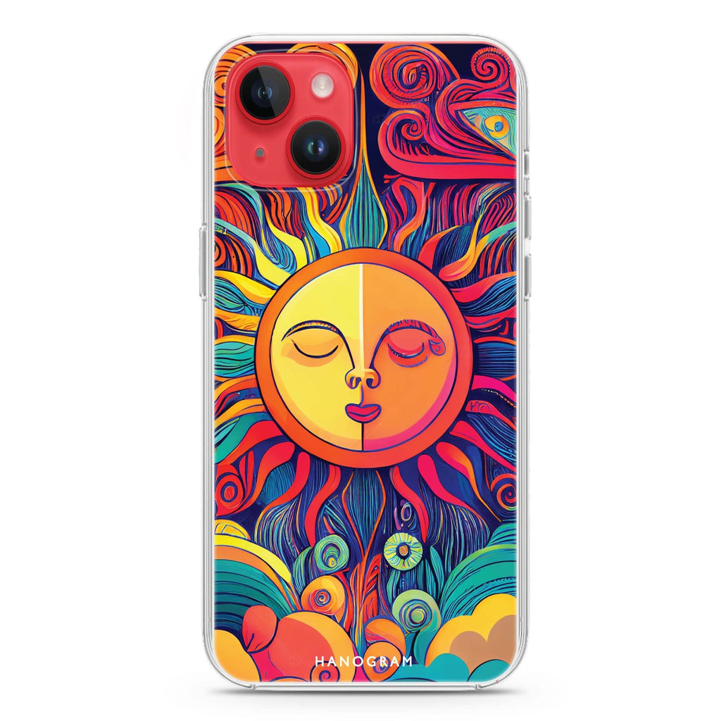 Magic Sun Face iPhone 14 水晶透明保護殼