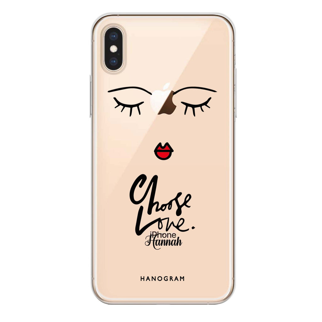 Choose Love iPhone X 水晶透明保護殼