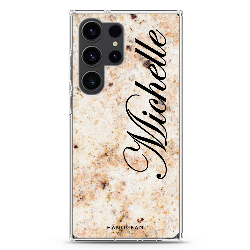 Real Marble Samsung Galaxy Ultra 可加名字透明保護殼，適用 S26/S25/S24/S23 Ultra，圖1
