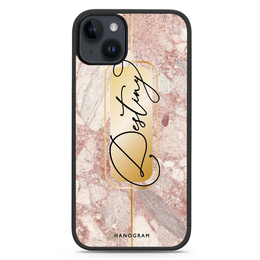 Golden Marble iPhone 14 Plus Magsafe 兼容防衝擊保護殼