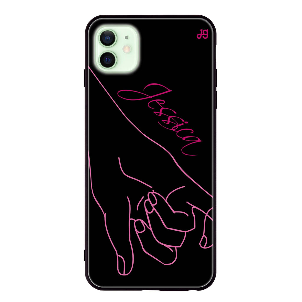 Left Hand Pinky Bump iPhone 12 超薄強化玻璃殻
