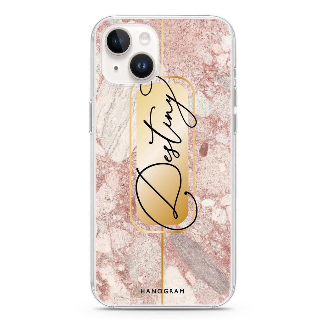 Golden Marble iPhone 14 plus 水晶透明保護殼
