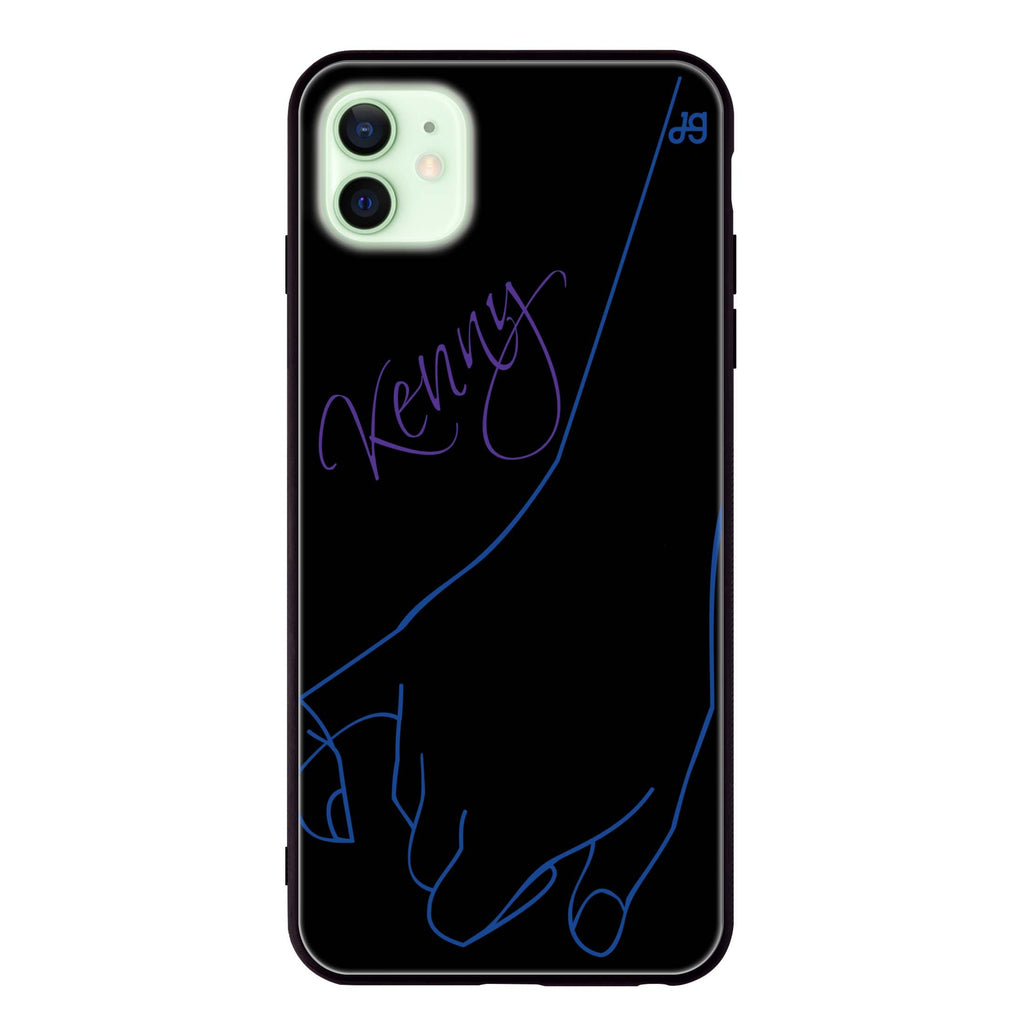 Right Hand Pinky Bump iPhone 12 mini 超薄強化玻璃殻