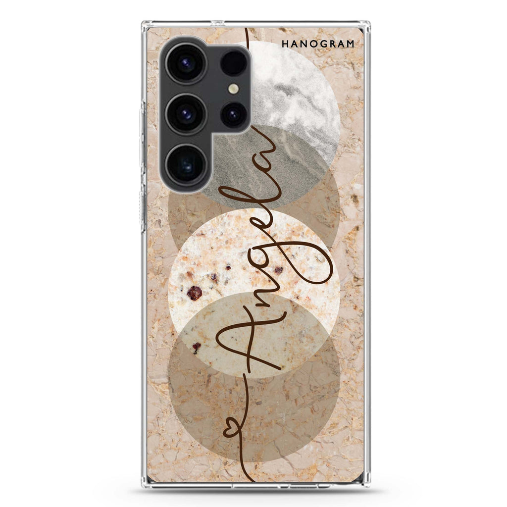 Artistic Marble I Samsung Galaxy Ultra 可加名字透明保護殼，適用 S26/S25/S24/S23 Ultra，圖1