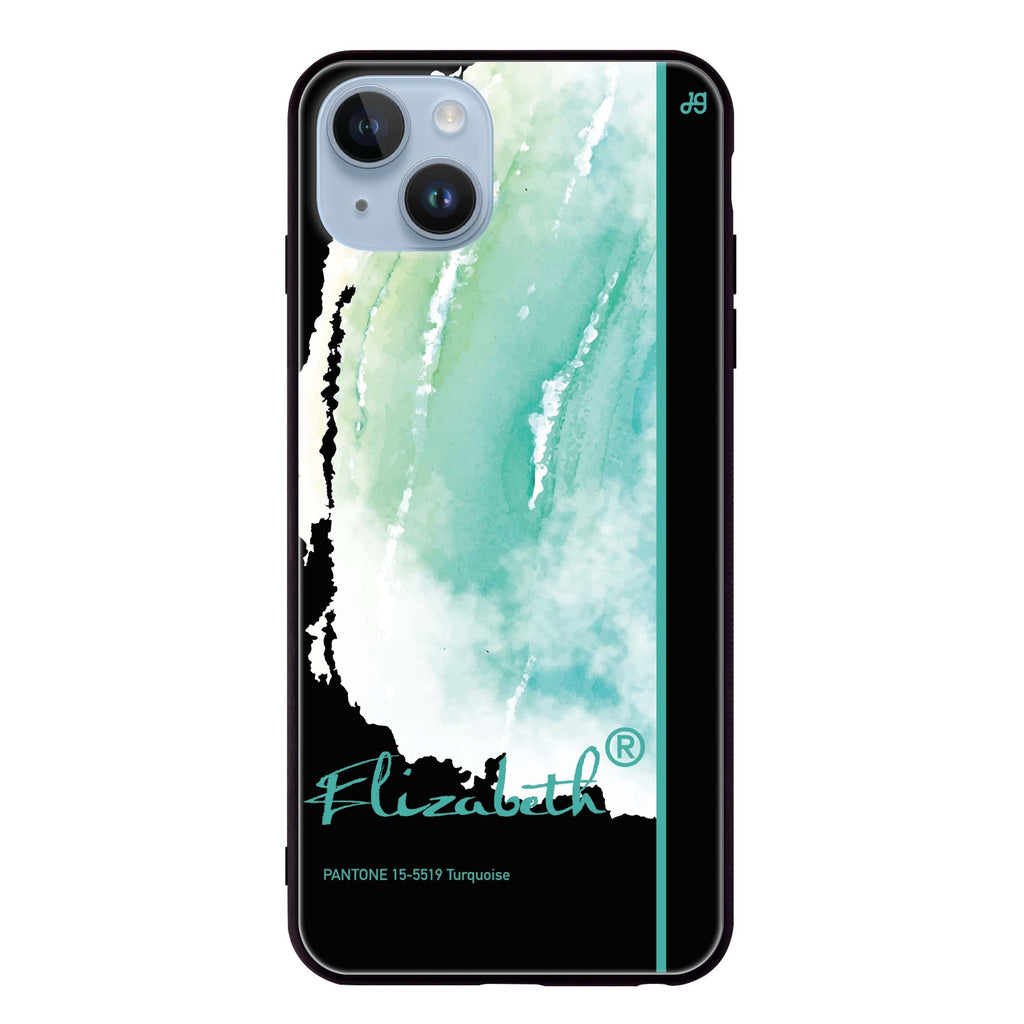 #15-5519 Turquoise II iPhone 13 Mini 超薄強化玻璃殻