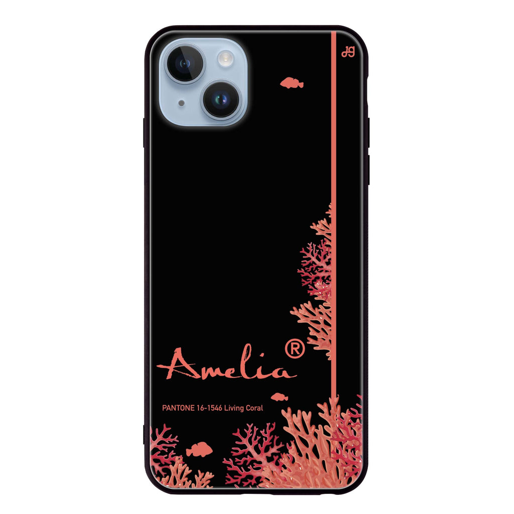 #16-1546 Living Coral II iPhone 13 Mini 超薄強化玻璃殻